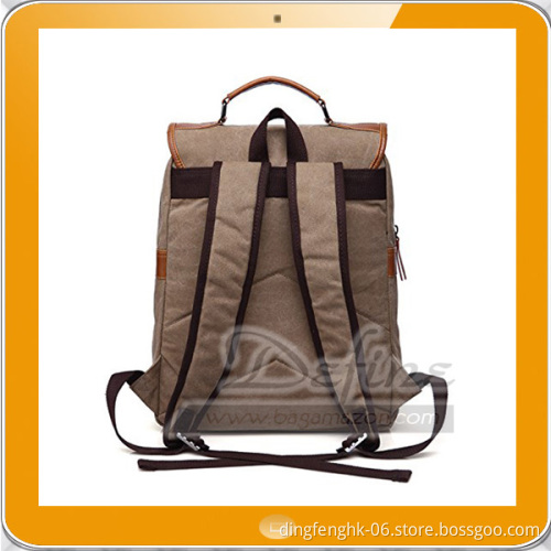 Vintage College Backpack School Bookbag Canvas Laptop Backpack
